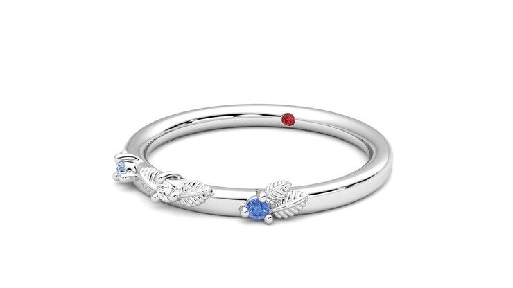 Taylor & Hart Lorierre Wedding Ring 360 degree image 26