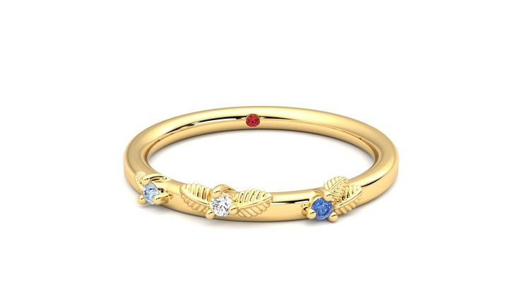 Taylor & Hart Lorierre Wedding Ring 360 degree image 2