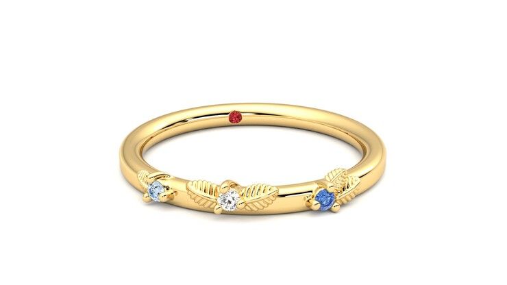 Taylor & Hart Lorierre Wedding Ring 360 degree image 3