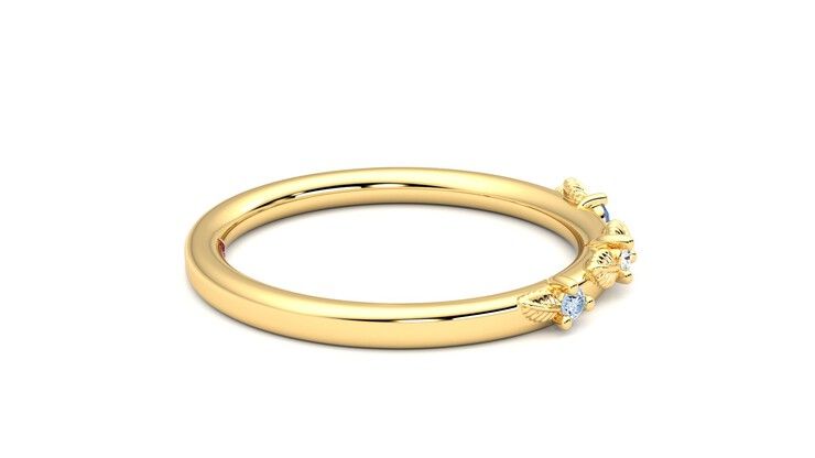 Taylor & Hart Lorierre Wedding Ring 360 degree image 10