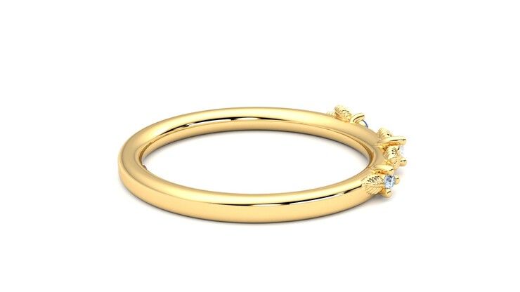 Taylor & Hart Lorierre Wedding Ring 360 degree image 11
