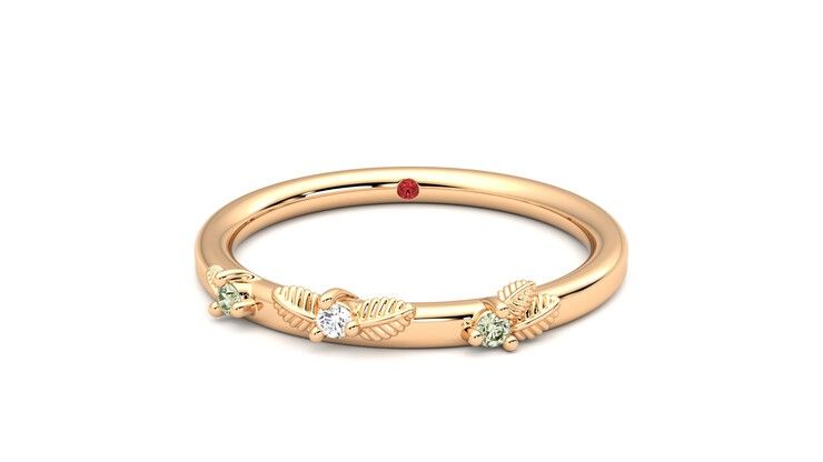 Taylor & Hart Lorierre Wedding Ring 360 degree image 1