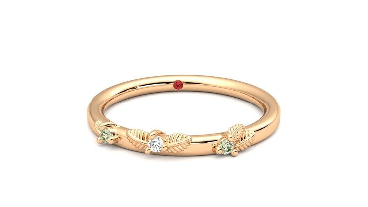 Taylor & Hart Lorierre Wedding Ring 360 degree image 2