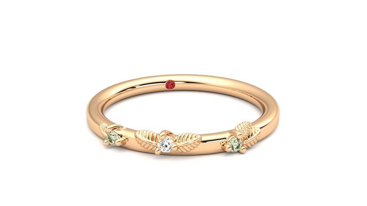 Taylor & Hart Lorierre Wedding Ring 360 degree image 3