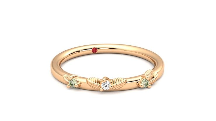 Taylor & Hart Lorierre Wedding Ring 360 degree image 4