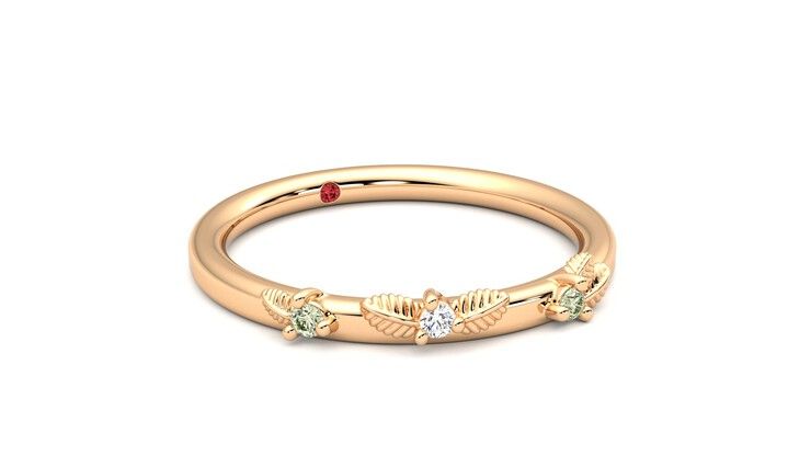 Taylor & Hart Lorierre Wedding Ring 360 degree image 5