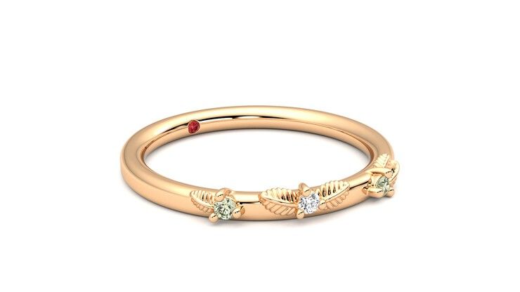Taylor & Hart Lorierre Wedding Ring 360 degree image 6