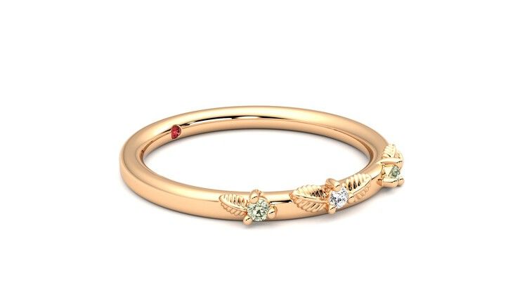 Taylor & Hart Lorierre Wedding Ring 360 degree image 7