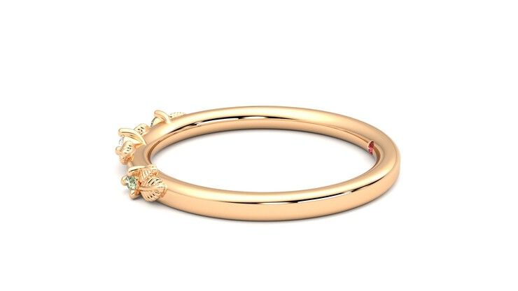 Taylor & Hart Lorierre Wedding Ring 360 degree image 21