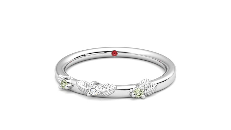 Taylor & Hart Lorierre Wedding Ring 360 degree image 1