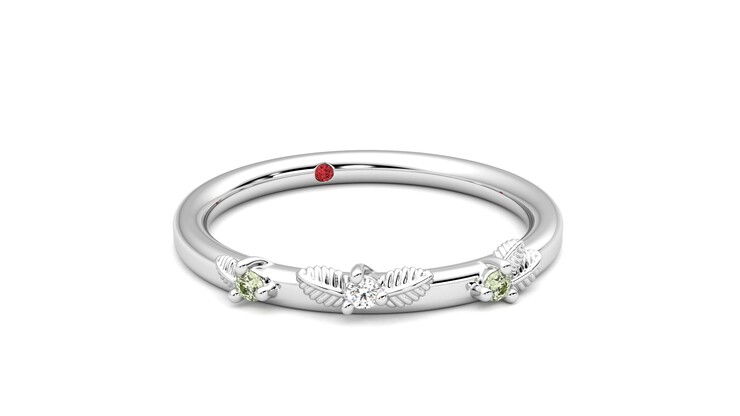 Taylor & Hart Lorierre Wedding Ring 360 degree image 4