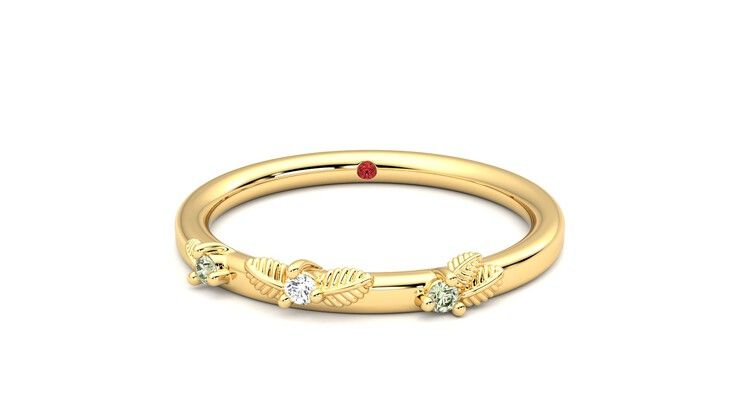 Taylor & Hart Lorierre Wedding Ring 360 degree image 1