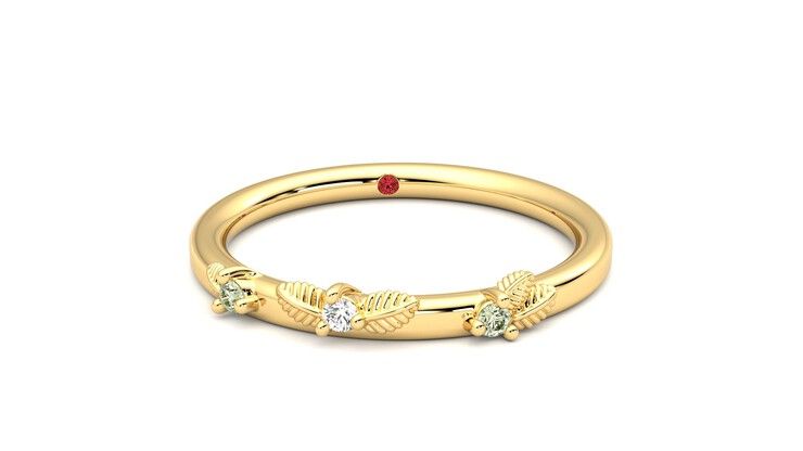 Taylor & Hart Lorierre Wedding Ring 360 degree image 2
