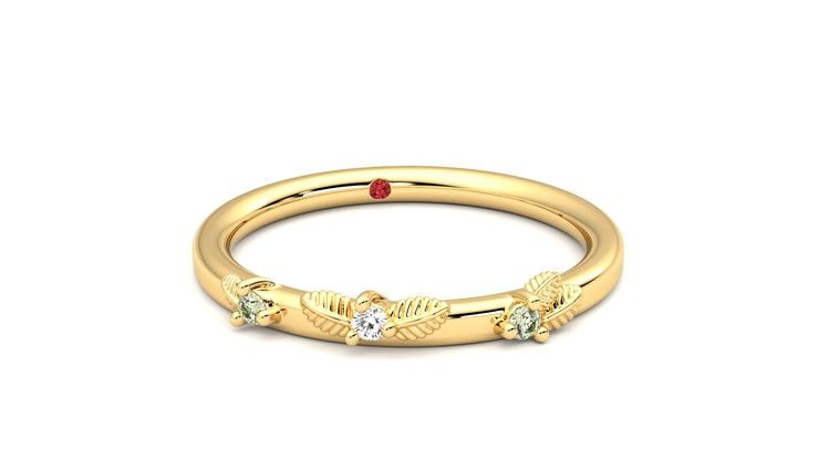 Taylor & Hart Lorierre Wedding Ring 360 degree image 3