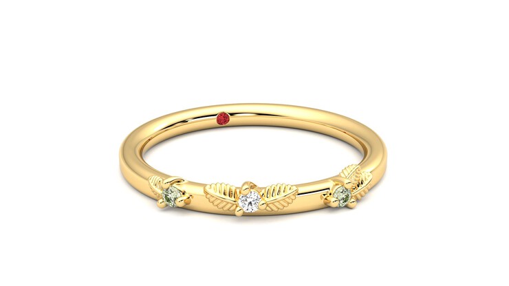 Taylor & Hart Lorierre Wedding Ring 360 degree image 4