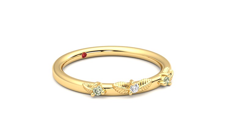 Taylor & Hart Lorierre Wedding Ring 360 degree image 6