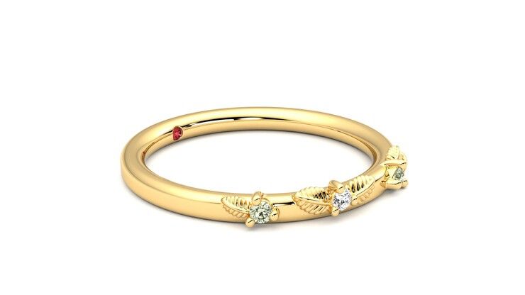 Taylor & Hart Lorierre Wedding Ring 360 degree image 7