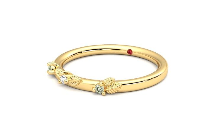 Taylor & Hart Lorierre Wedding Ring 360 degree image 25
