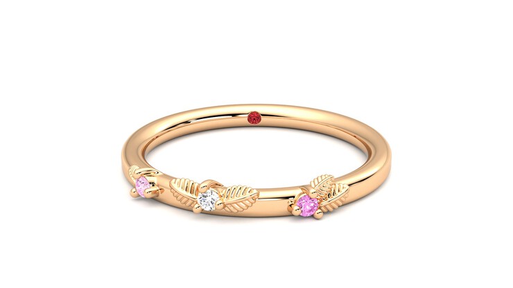Taylor & Hart Lorierre Wedding Ring 360 degree image 1