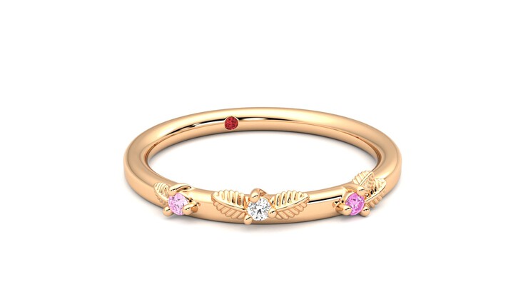 Taylor & Hart Lorierre Wedding Ring 360 degree image 4