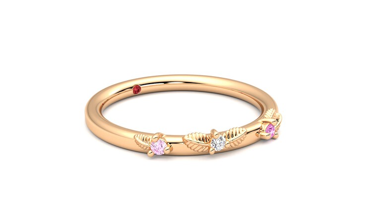 Taylor & Hart Lorierre Wedding Ring 360 degree image 6