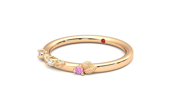 Taylor & Hart Lorierre Wedding Ring 360 degree image 25
