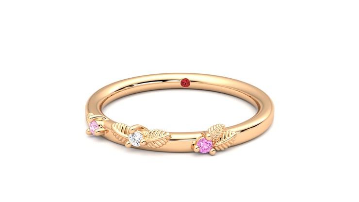 Taylor & Hart Lorierre Wedding Ring 360 degree image 28