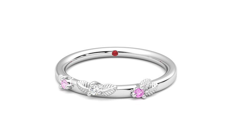 Taylor & Hart Lorierre Wedding Ring 360 degree image 1