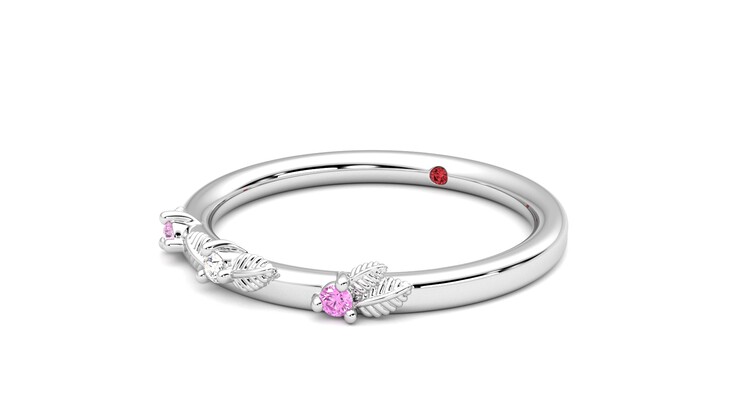 Taylor & Hart Lorierre Wedding Ring 360 degree image 25