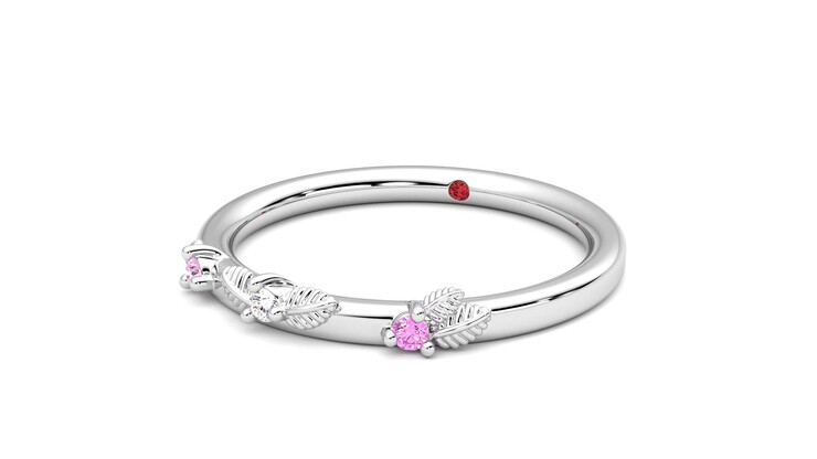 Taylor & Hart Lorierre Wedding Ring 360 degree image 26