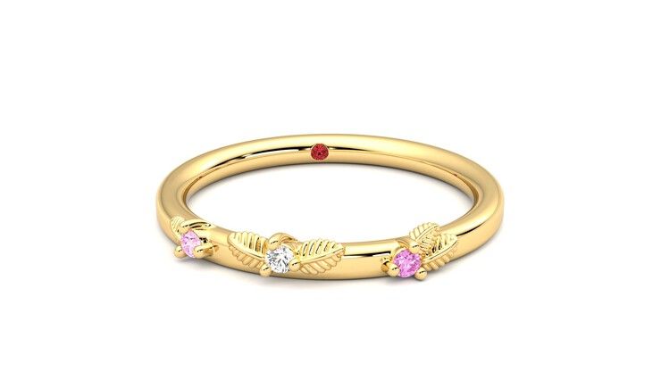 Taylor & Hart Lorierre Wedding Ring 360 degree image 2