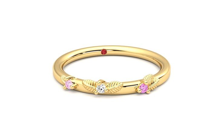 Taylor & Hart Lorierre Wedding Ring 360 degree image 3