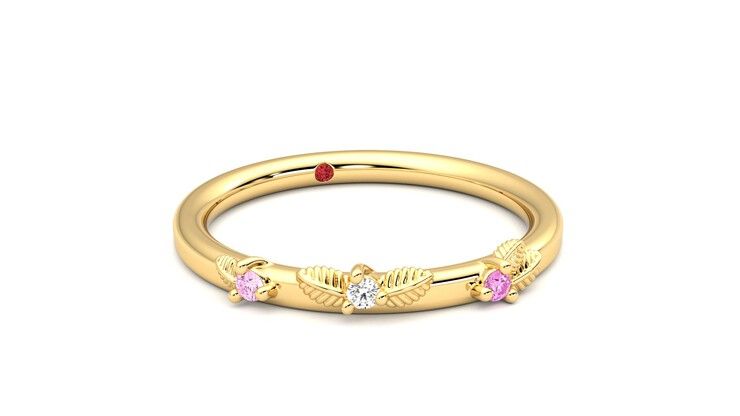 Taylor & Hart Lorierre Wedding Ring 360 degree image 4