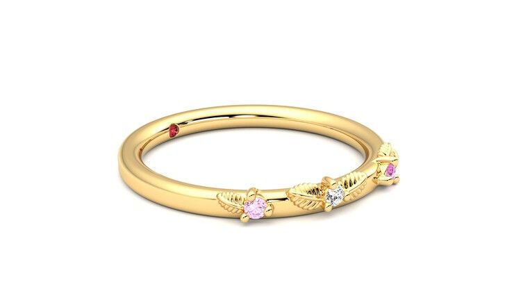 Taylor & Hart Lorierre Wedding Ring 360 degree image 7