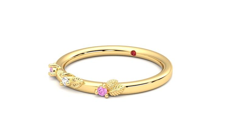 Taylor & Hart Lorierre Wedding Ring 360 degree image 25