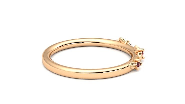 Taylor & Hart Lorierre Wedding Ring 360 degree image 11