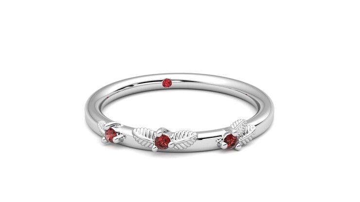 Taylor & Hart Lorierre Wedding Ring 360 degree image 3