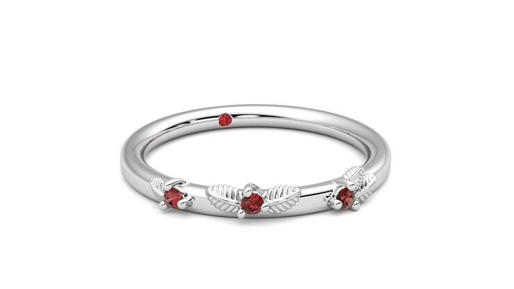 Taylor & Hart Lorierre Wedding Ring 360 degree image 4
