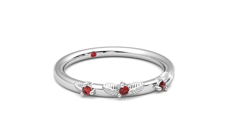 Taylor & Hart Lorierre Wedding Ring 360 degree image 5