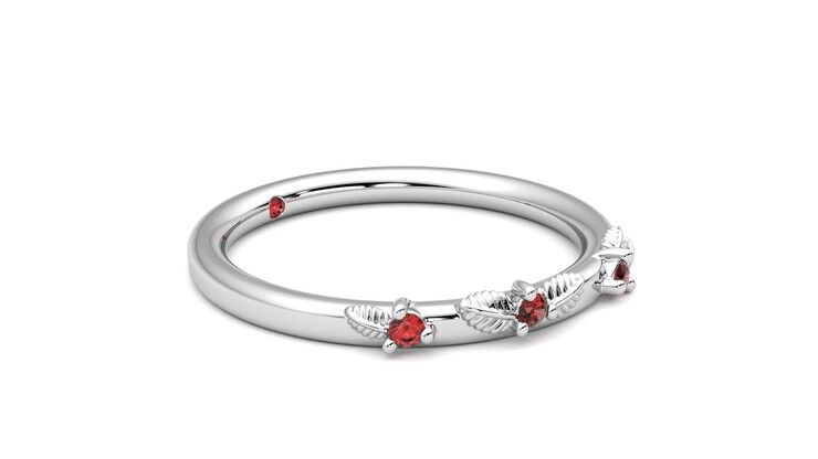 Taylor & Hart Lorierre Wedding Ring 360 degree image 7