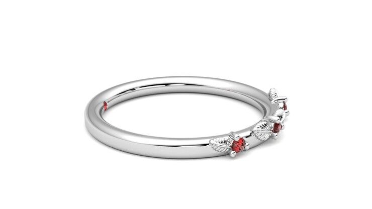 Taylor & Hart Lorierre Wedding Ring 360 degree image 9