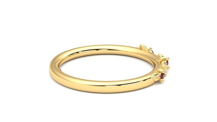 Taylor & Hart Lorierre Wedding Ring 360 degree image 11