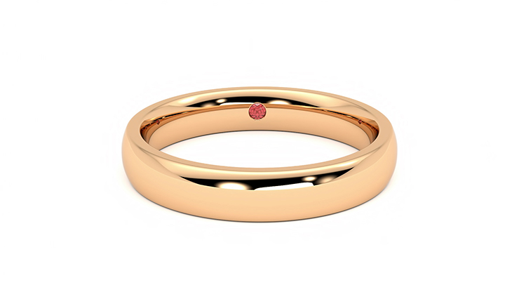 Taylor & Hart Lucombe Wedding Ring 360 degree image 1