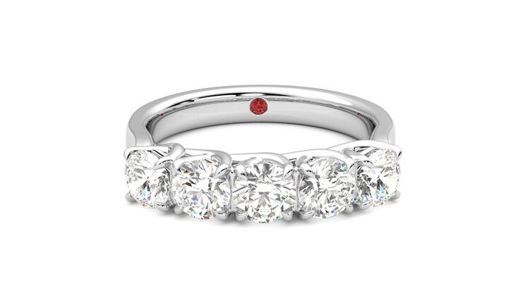 Taylor & Hart Lumina Wedding Ring 360 degree image 1