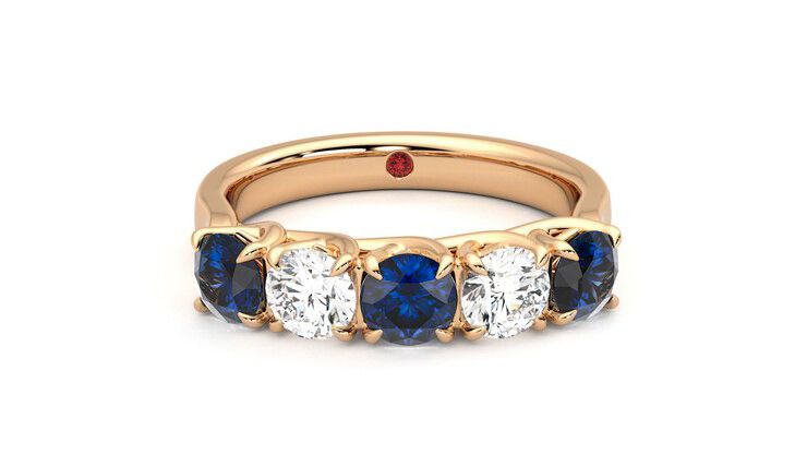 Taylor & Hart Lumina Wedding Ring 360 degree image 1