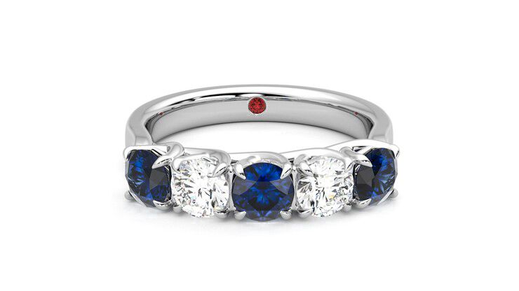 Taylor & Hart Lumina Wedding Ring 360 degree image 1