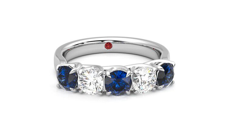 Taylor & Hart Lumina Wedding Ring 360 degree image 2