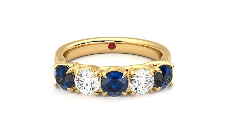 Taylor & Hart Lumina Wedding Ring 360 degree image 1