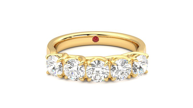 Taylor & Hart Lumina Wedding Ring 360 degree image 1