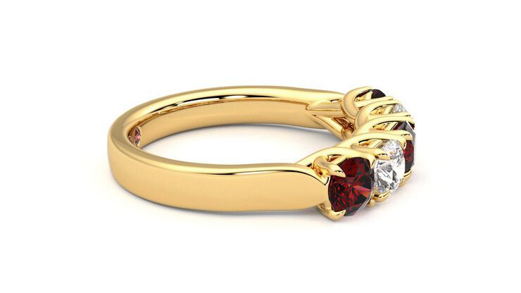 Taylor & Hart Lumina Wedding Ring 360 degree image 9